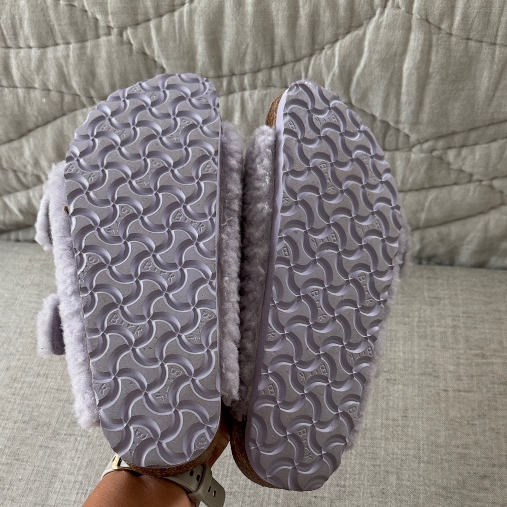 Birkenstock Fuzzy Slippers - Light purple - Picture 4 of 5